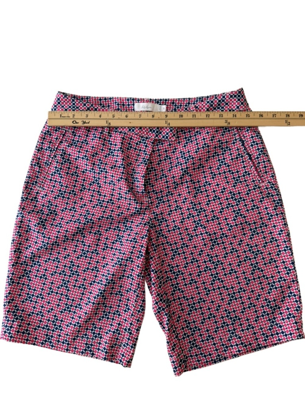 Lady Hagen Bon Voyage Stylish Pink and Blue Women's Golf Shorts size 6